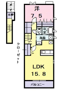 サザンアイランド【2階】の間取り