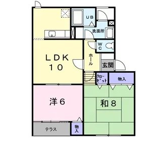 スカイドミール【1階】の間取り