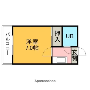 コーポ東海【203号室】の間取り