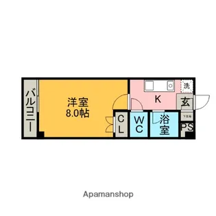 ラ・ピエス【2階】の間取り