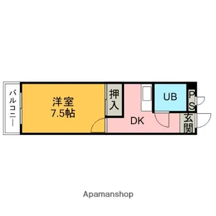 アップライゼツジ【2階】の間取り