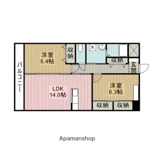 SAIA21【413号室】の間取り