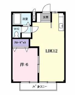 エスポアール祇園B【1階】の間取り