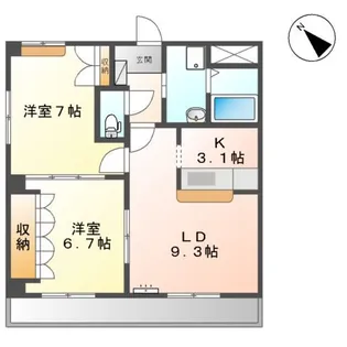 フォレスト カワハラ【3階】の間取り