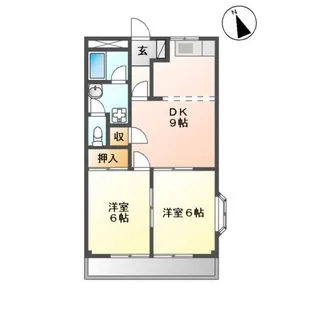 ロイヤルハイツⅡ【101号室】の間取り