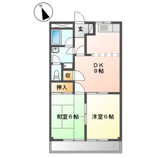 ロイヤルハイツⅡ【2階】の間取り