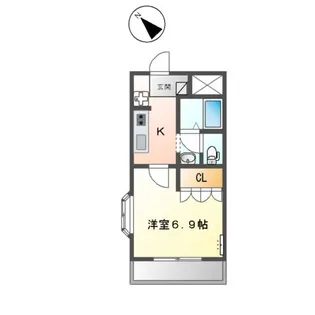 グランディール和志山【103号室】の間取り