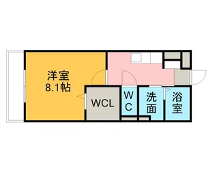 プロスペリテ美園【1階】の間取り