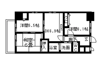 CASA VERDE【301号室号室】の間取り