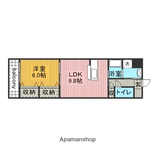 PRENDRE(プランドール)【505号室】の間取り