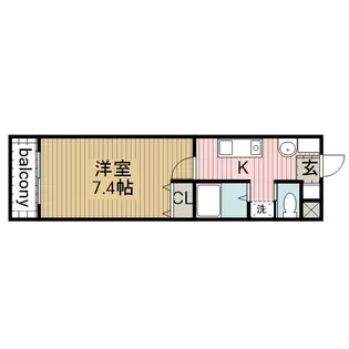 Kビル三河安城本町【4階】の間取り