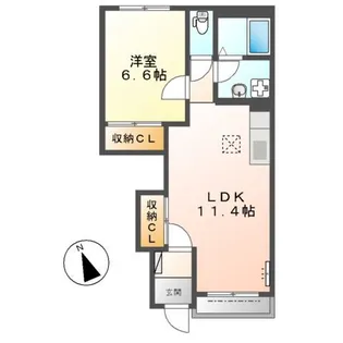 リバーサイドハイム【1階】の間取り