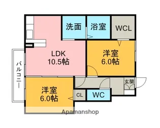 アクシス・プレイス【1階】の間取り