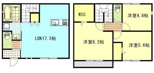 愛知県安城市篠目町4丁目【一戸建】の間取り