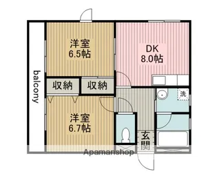 マーベラスハイツ【3号室】の間取り