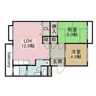 コーポ鳥山【401号室】の間取り