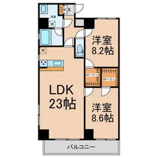 CASA GRIGIO【10階】の間取り