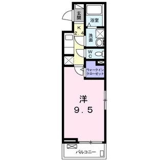 ディアコート池浦A【2階】の間取り