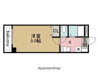 A・CITY日の出【508号室】の間取り