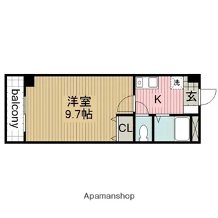 A・CITY日の出【302号室】の間取り