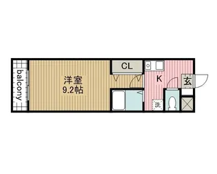 A・City弁天【4階】の間取り