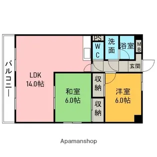 アピオン【6階】の間取り
