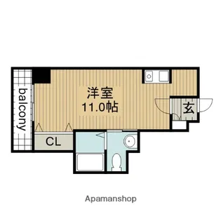 1Rの間取り画像