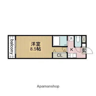 A・CITY宇頭【308号室】の間取り