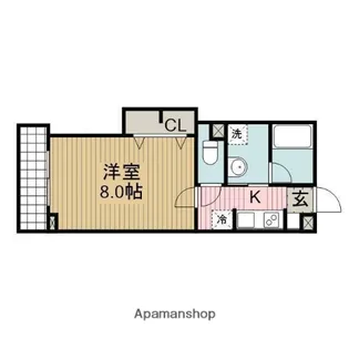 シャルールKT【106号室】の間取り