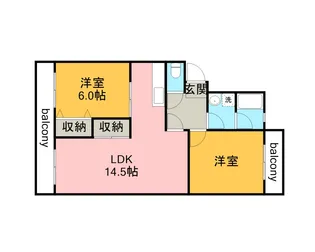 スカイプラザ浅井【4階】の間取り