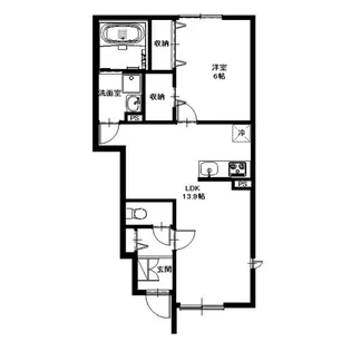 リーブル ミネット【1階】の間取り