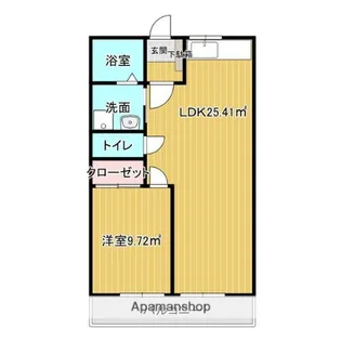 キャッスルパーク【1階】の間取り