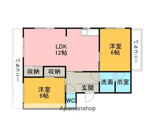 ベルテ稲垣【103号室】の間取り