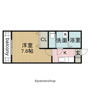 プランドール柿碕【2階】の間取り