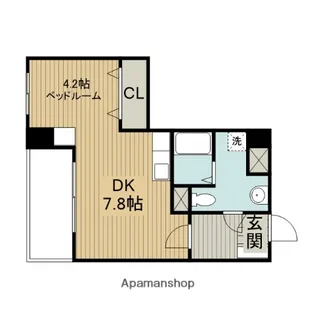 セレクト三河安城【2C号室】の間取り