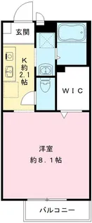 K’S HOUSE B【103号室号室】の間取り