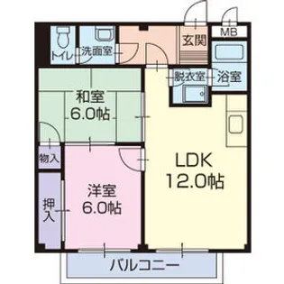 Surplus Two Amano【2階】の間取り