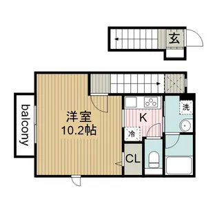 プランドール柚【201号室】の間取り