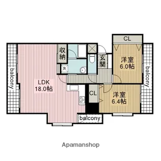 グローリアス西尾桜町【13階】の間取り