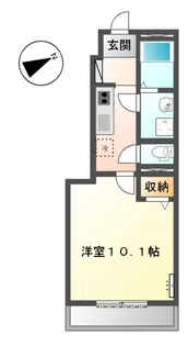 サニーハイム【101号室】の間取り