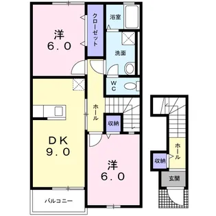 リブレア・エクシードA【2階】の間取り