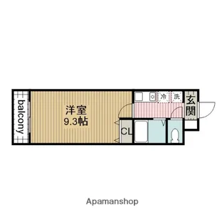A・CITY東新町【3階】の間取り
