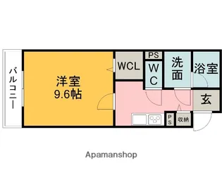 クラシィ安城駅前【106号室】の間取り
