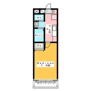 Kビル横山【1階】の間取り