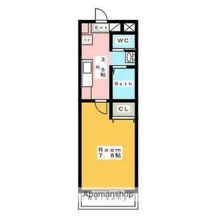 Kビル横山【4階】の間取り
