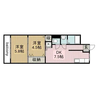 ハイデンス伊代【4階】の間取り
