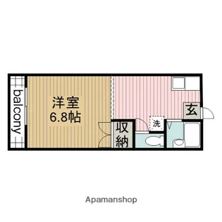 チェリーハイムD【107号室】の間取り