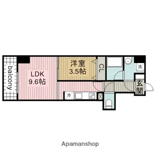 プロシード新安城【3階】の間取り