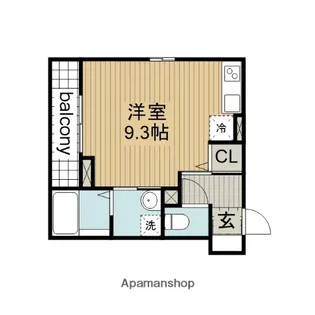 ボヌールS安城【3階】の間取り