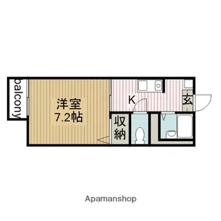 グリーンハイツ清和【202号室】の間取り